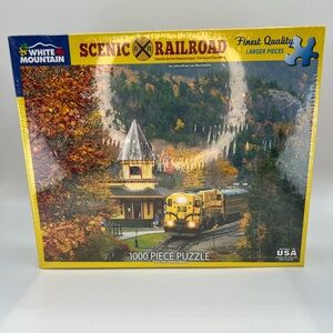 White Mountain Puzzles “Scenic Railroad” 1000 Piece Jigsaw Puzzle Train